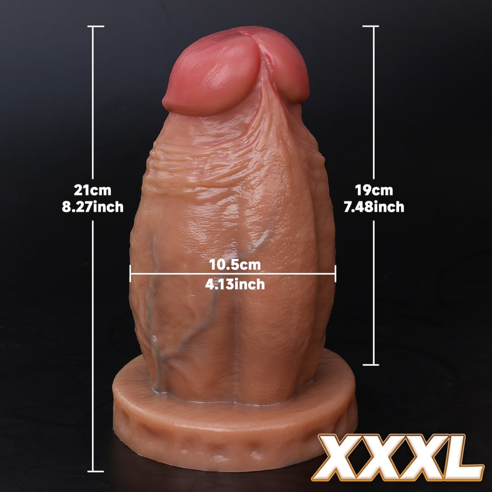 Giant Thick Dildo Realistic – Mushroom Head Silicone Monster Cock | Domlust