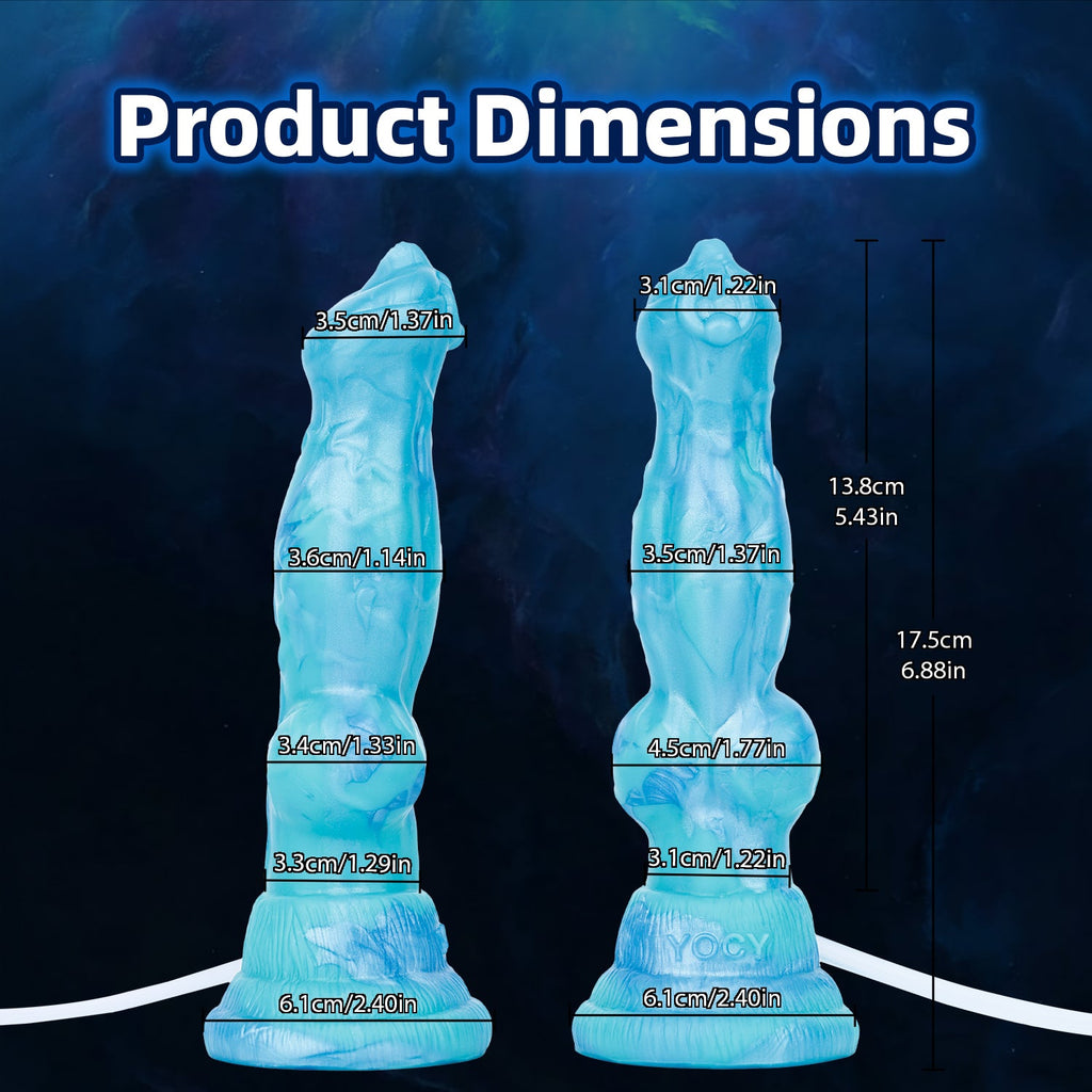 Fantasy Squirting Dog Knotting Dildo – Creature Cock with Ejaculating Function Sex Toys for Women