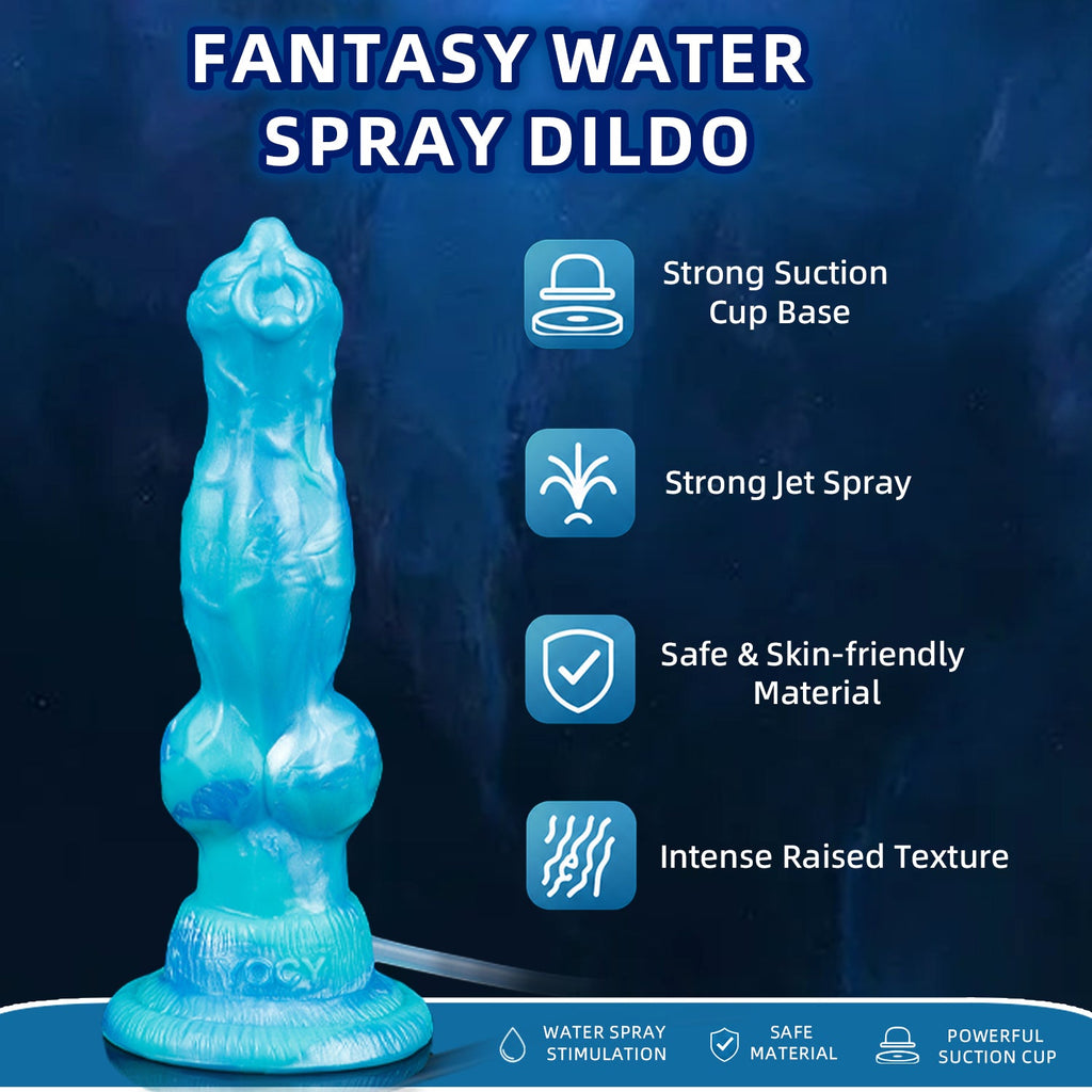 Fantasy Squirting Dog Knotting Dildo – Creature Cock with Ejaculating Function Sex Toys for Women