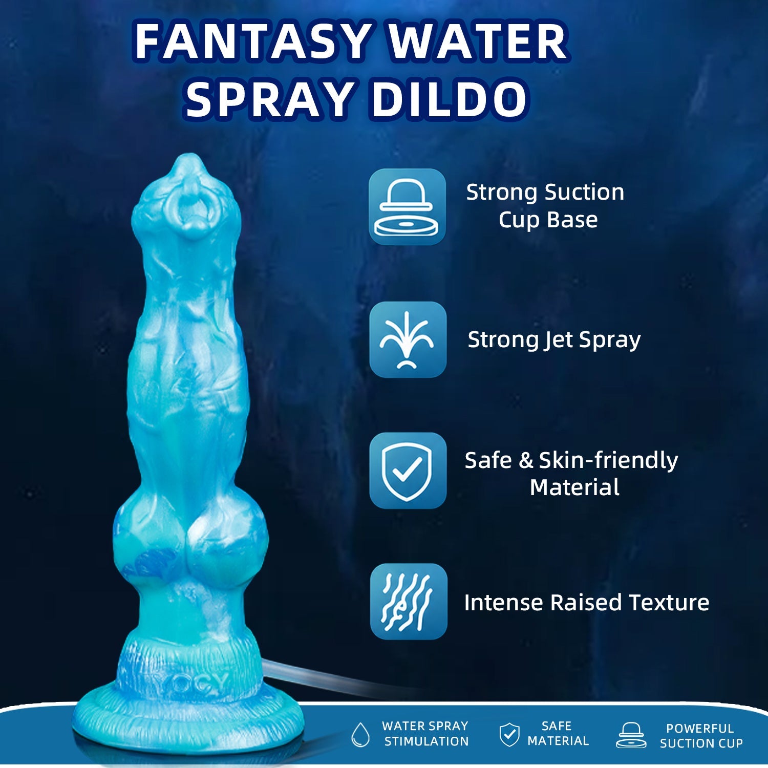 Fantasy Squirting Dog Knotting Dildo – Creature Cock with Ejaculating Function Sex Toys for Women