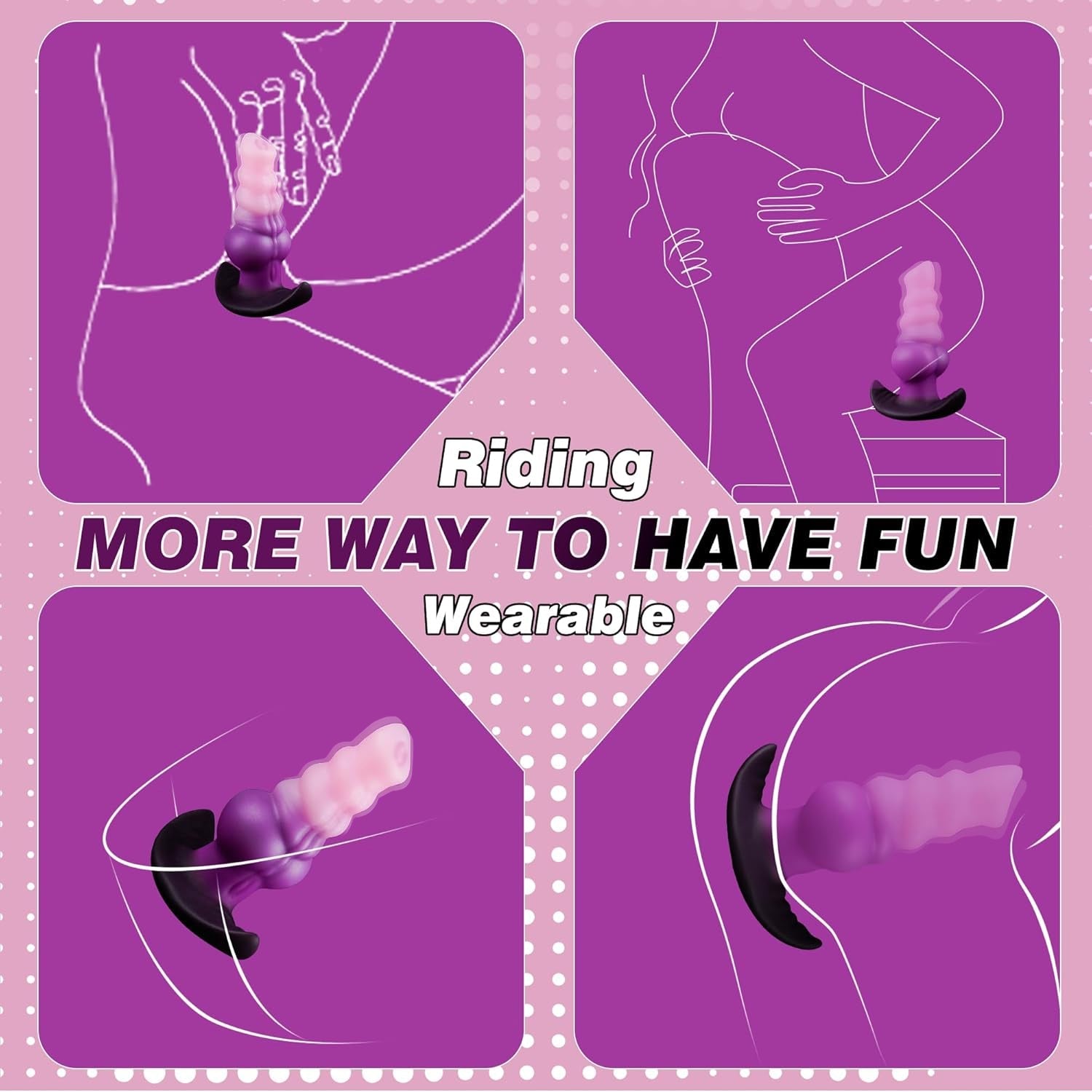 Aural Bliss Vibrating Plug – Dual Tone Purple Edition - Tarisss Sex Toy Store