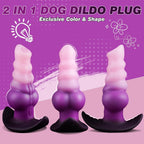 Aural Bliss Vibrating Plug – Dual Tone Purple Edition - Tarisss Sex Toy Store