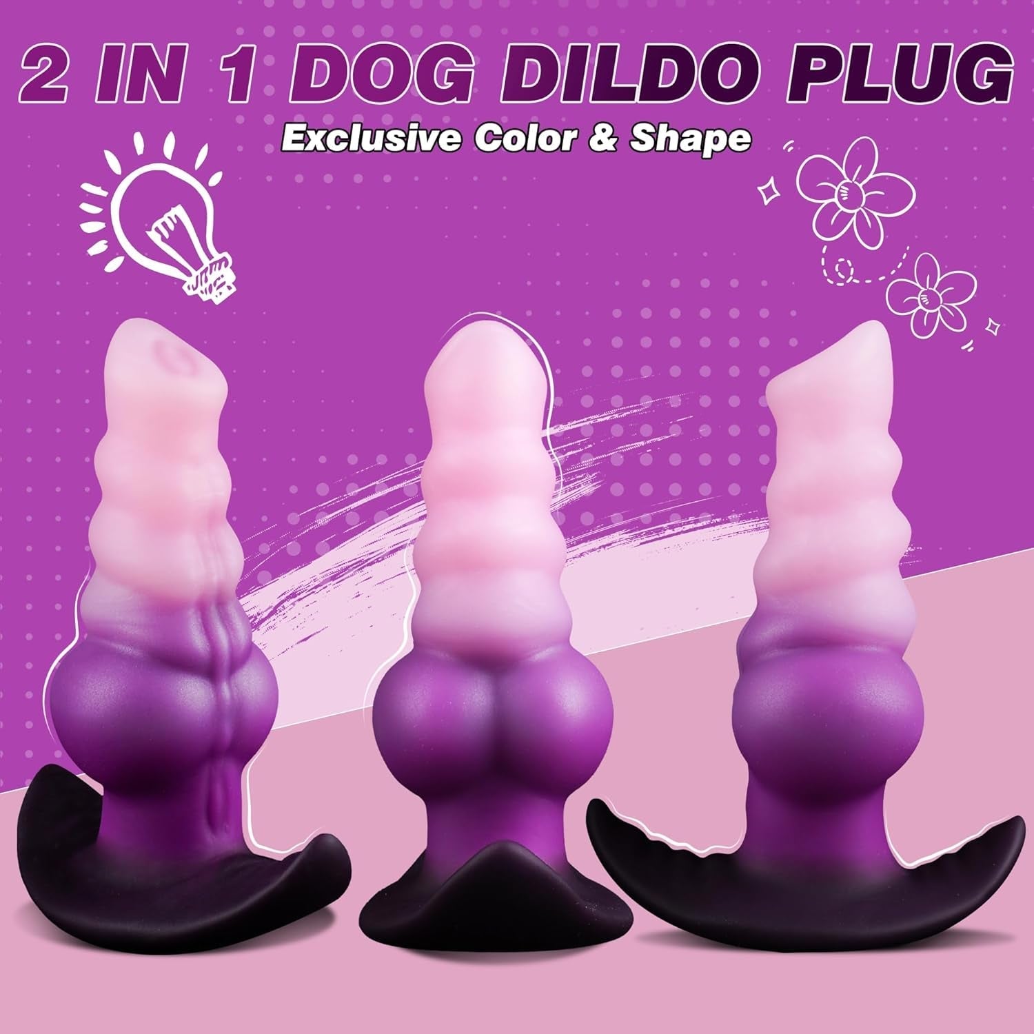 Aural Bliss Vibrating Plug – Dual Tone Purple Edition - Tarisss Sex Toy Store