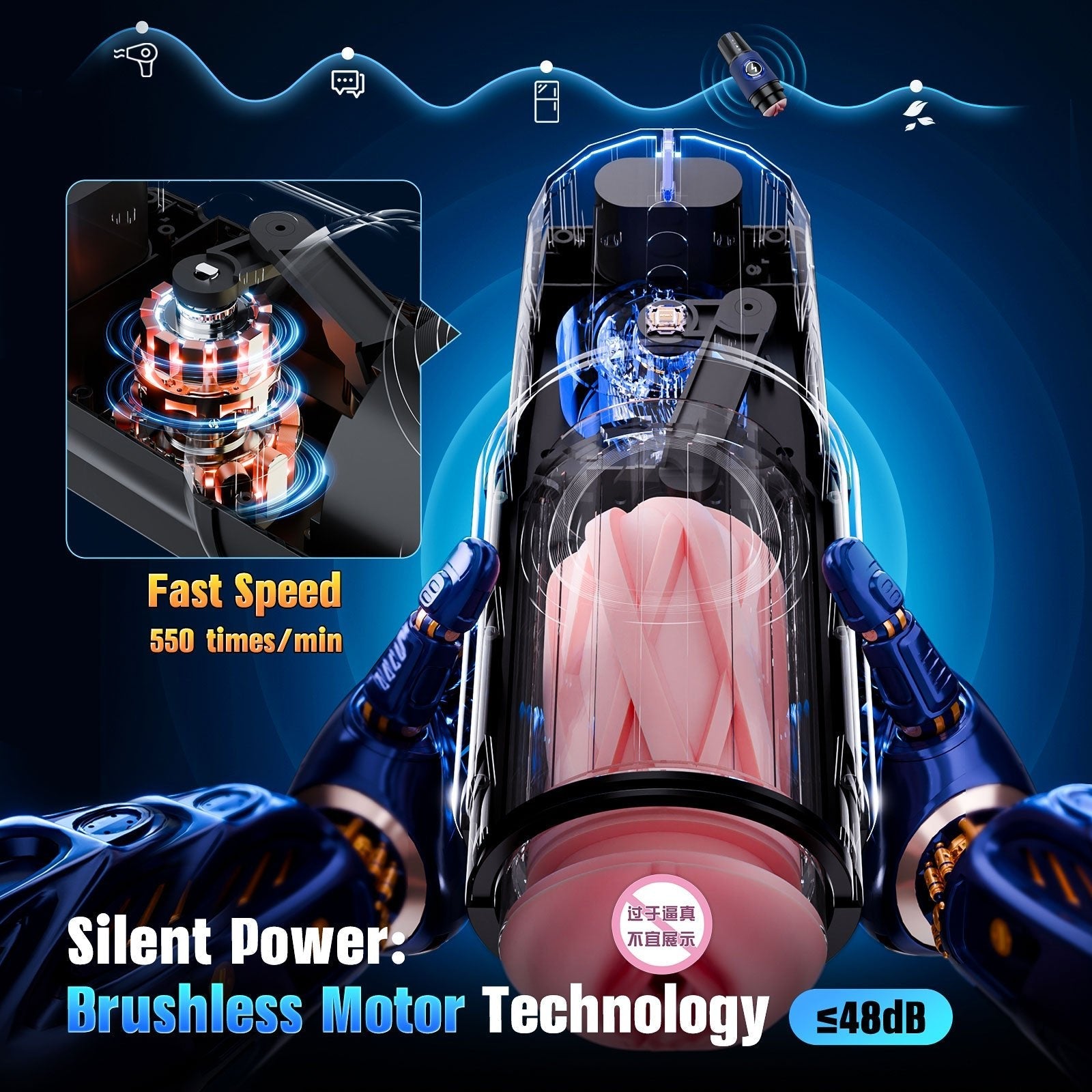 Automatic Male Masturbator Cup with Brushless Motor - Tarisss Sex Toy Store