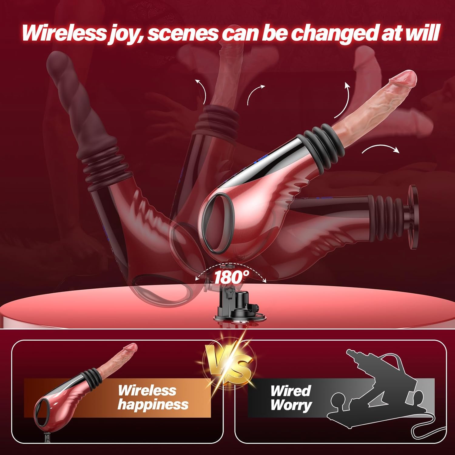 Automatic Thrusting Vibrator with Telescopic Motion - Tarisss Sex Toy Store
