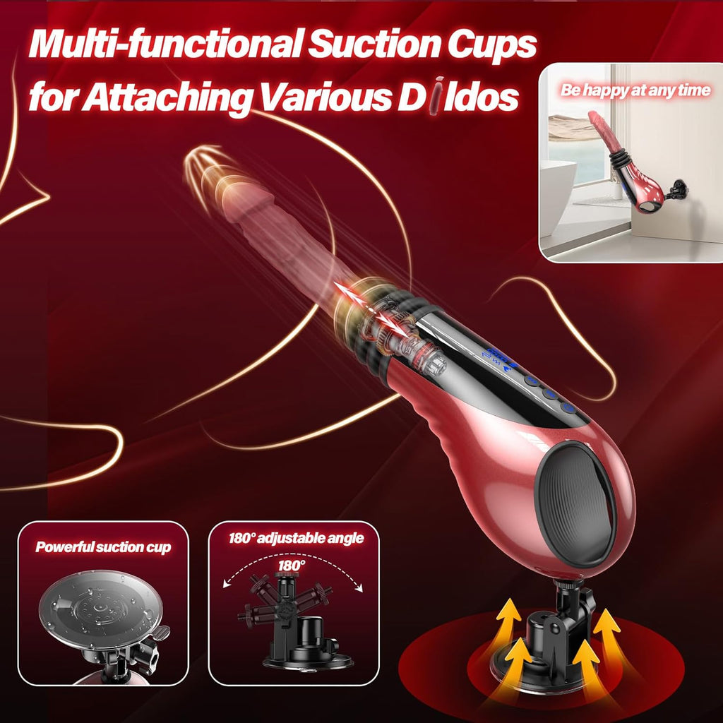 Automatic Thrusting Vibrator with Telescopic Motion - Tarisss Sex Toy Store