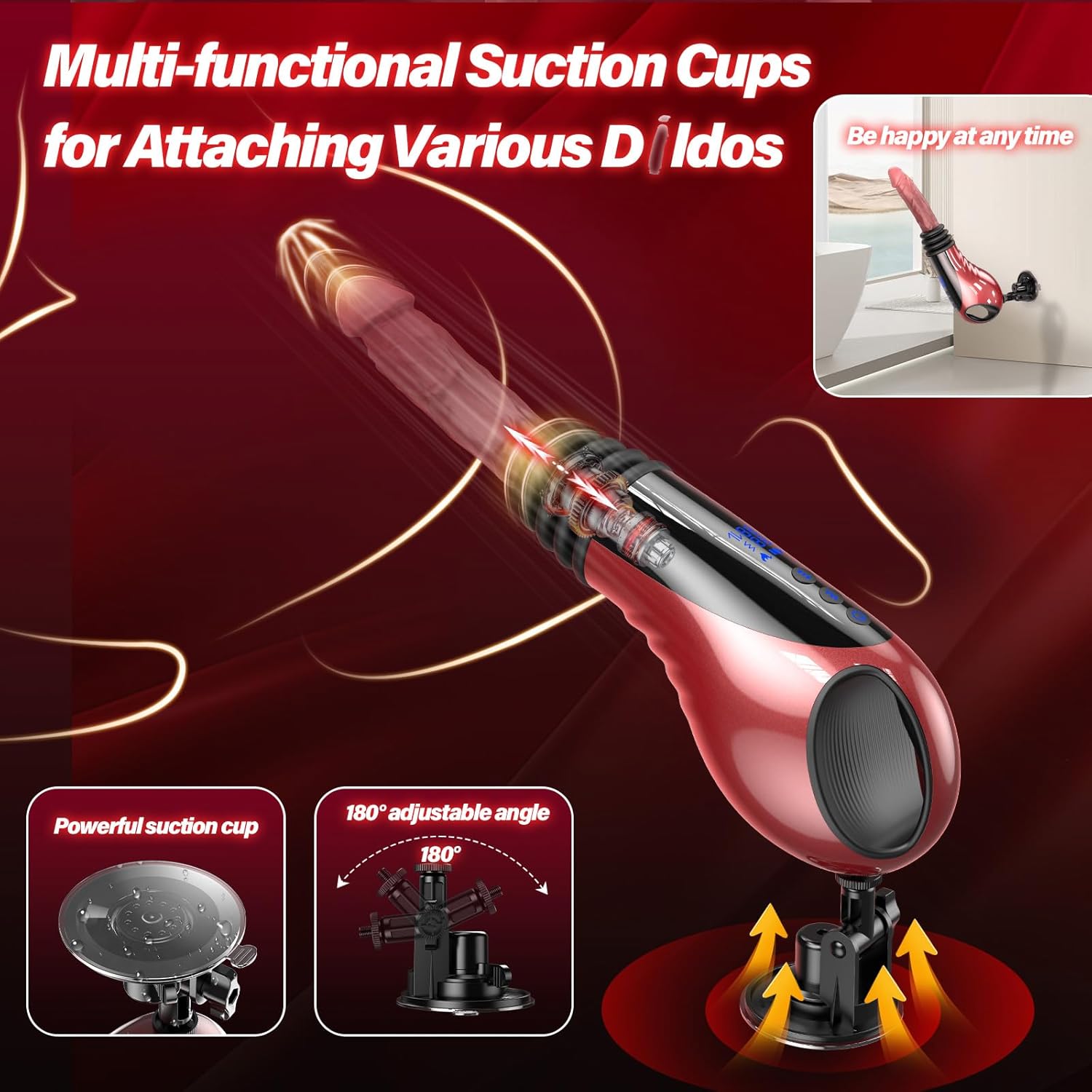 Automatic Thrusting Vibrator with Telescopic Motion - Tarisss Sex Toy Store