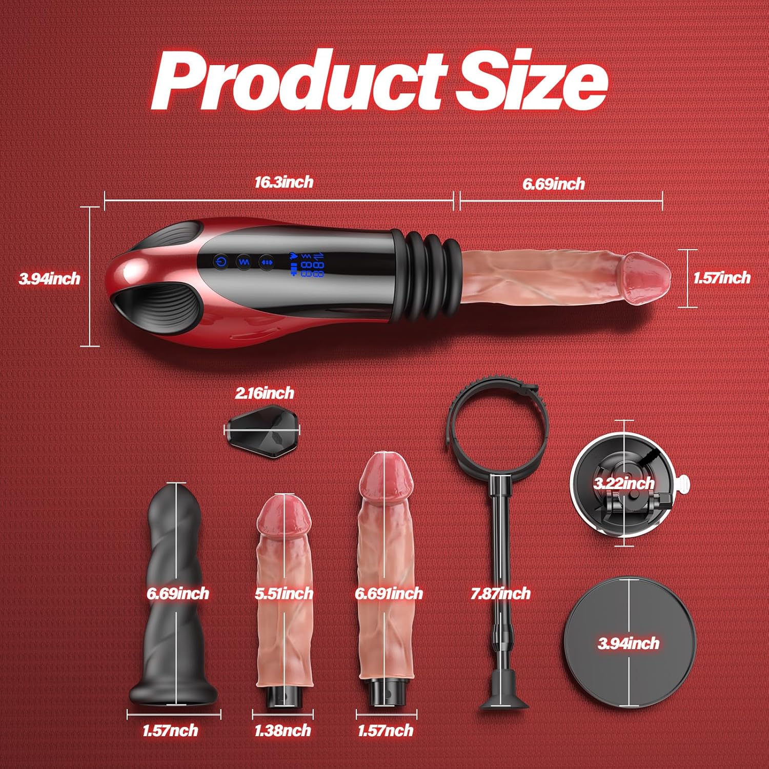 Automatic Thrusting Vibrator with Telescopic Motion - Tarisss Sex Toy Store