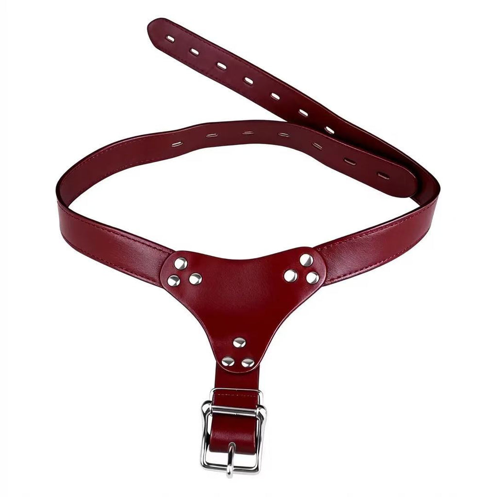 Leather Chastity Support Strap-PU10