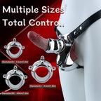 Stainless Steel Strap-On Bondage Sheath Underwear - Penis Lifting and Erectile Support Toy for Men