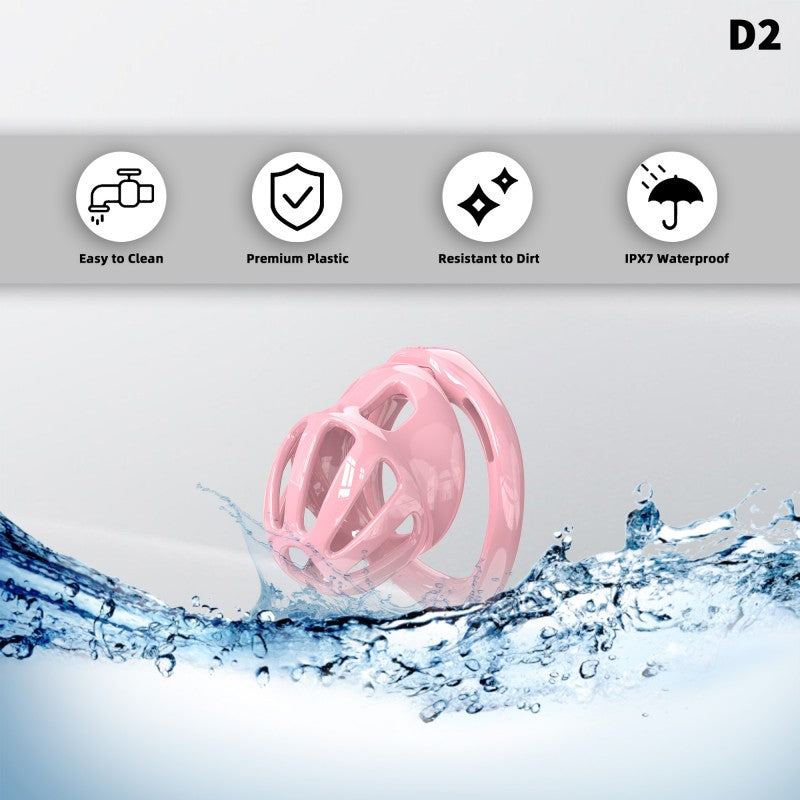 Hollow Design Chastity Cage | Adjustable Ring Locking Device with Harness Strap (D2)