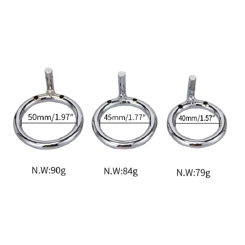 Male Long Chastity Cage | Cobweb-Designed Metal Cock Cage for BDSM & Control Play