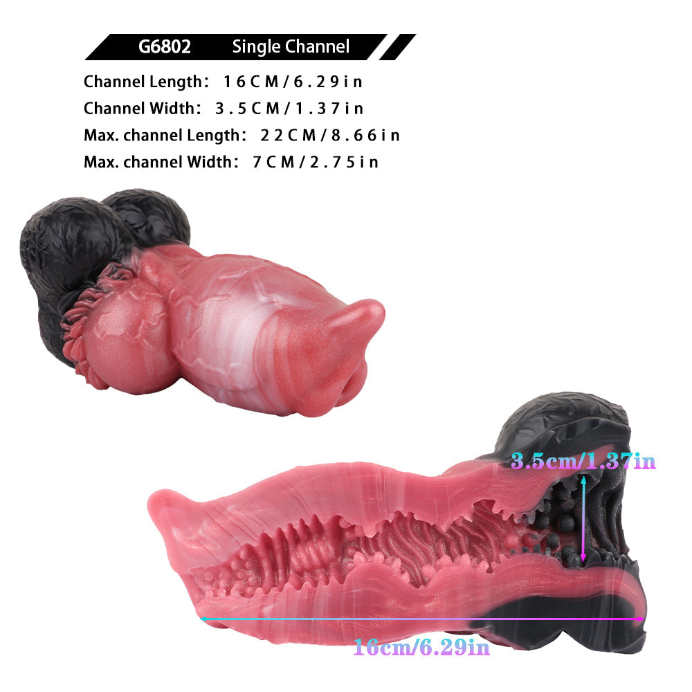 Dog Dildo Pocket Pussy & Masturbation Sleeve — Knotted Beast Fetish Toy by Domlust