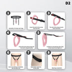 Hollow Design Chastity Cage | Adjustable Ring Locking Device with Harness Strap (D2)
