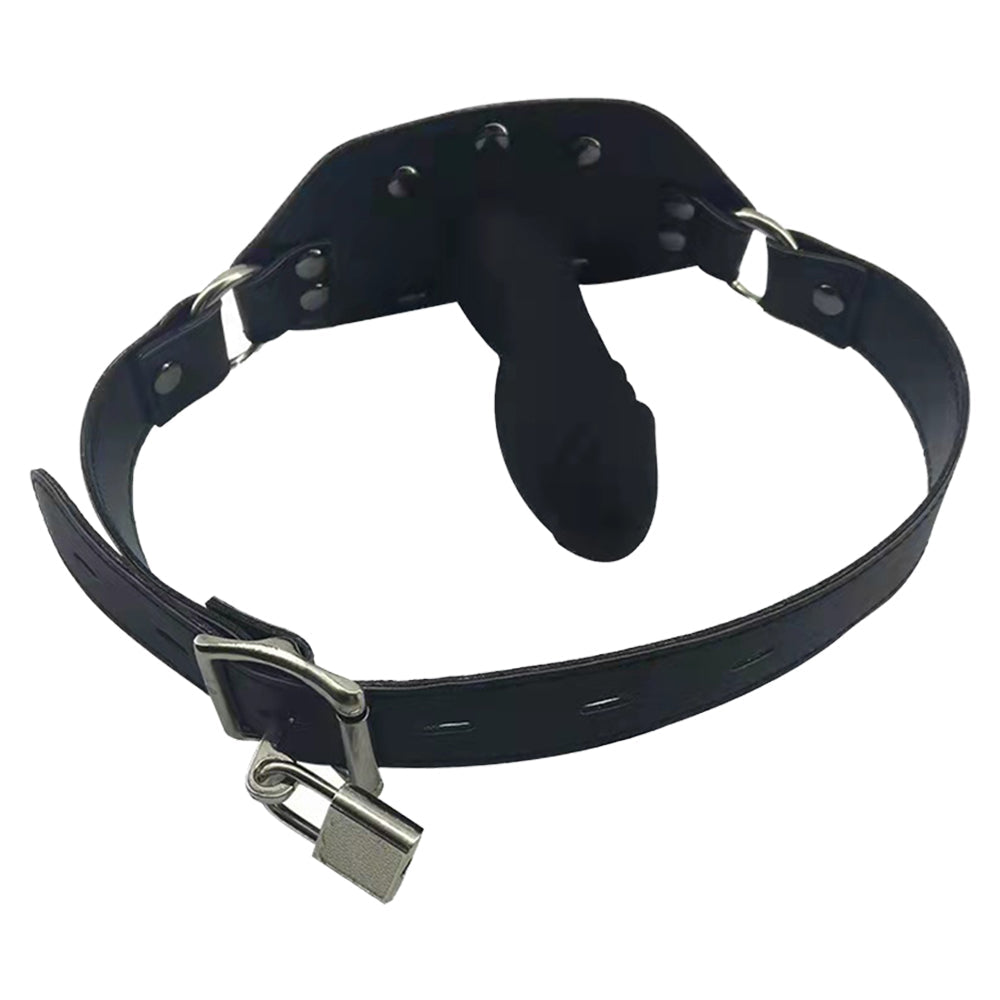 Ball Gag Oral Sex Toys - Inflatable Butt Plug Leather Buckle Female Male Fantasy Dildo Mask