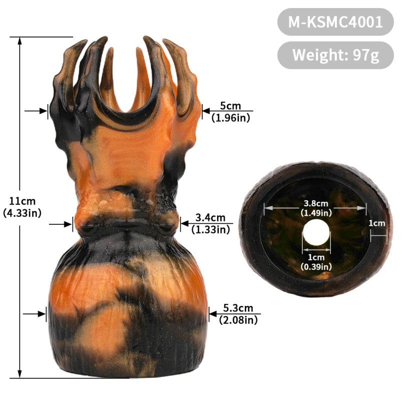 Mouth Gag Ball Fantasy Octopus Kinky Sex Toys - Ink-Orange Dominatrix Oral Restriant