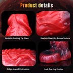 Red Dragon Vibrating Penis Sleeve - Fantasy Silicone Cock Sheath Male Extender