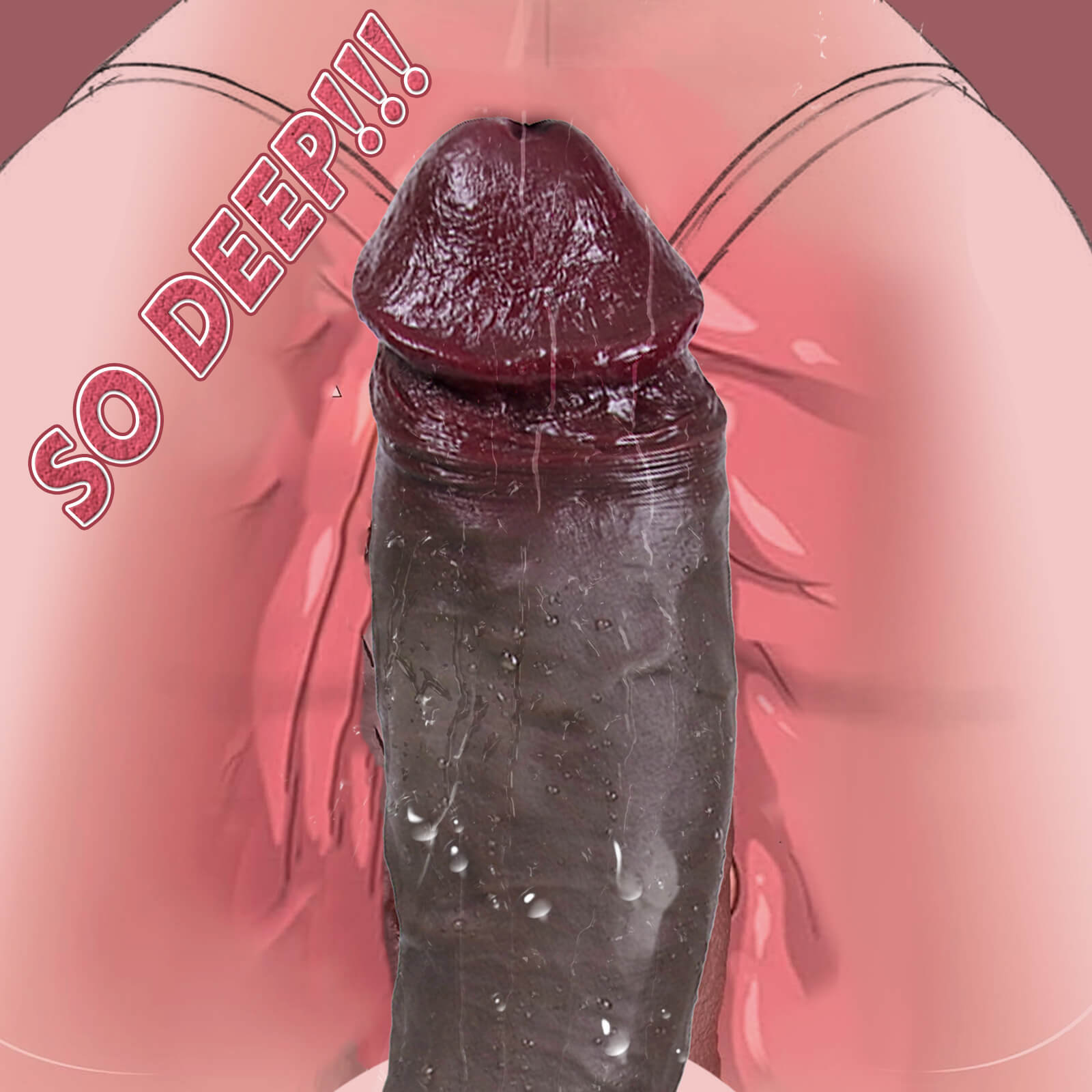 Bandit 12 Inch Black Extra Long Huge Realistic Dildo - Tarisss Sex Toy Store