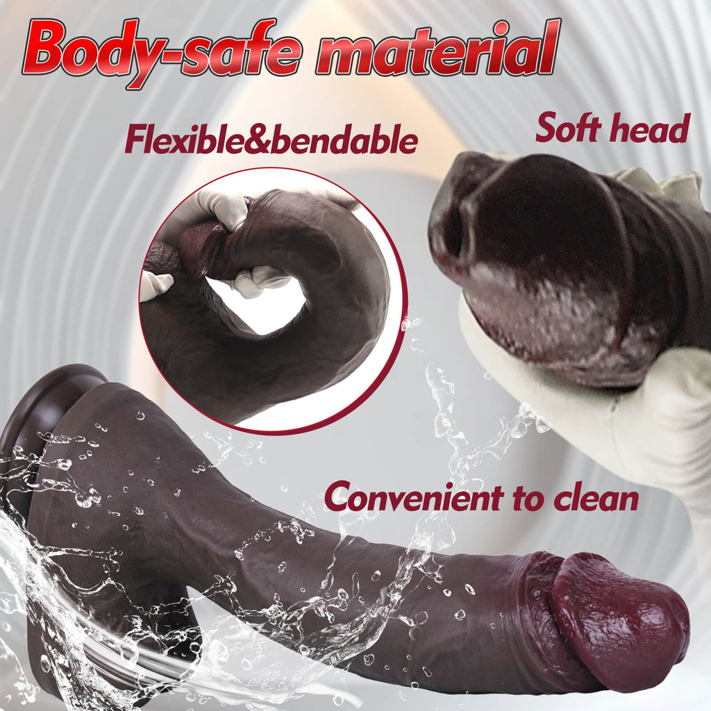 Bandit 12 Inch Black Extra Long Huge Realistic Dildo - Tarisss Sex Toy Store