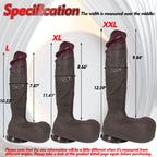 Bandit 12 Inch Black Extra Long Huge Realistic Dildo - Tarisss Sex Toy Store