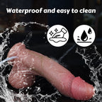 Curved Realistic Squirting Dildo – Dual-Density Silicone | Suction Cup & Strap-On | Domlust