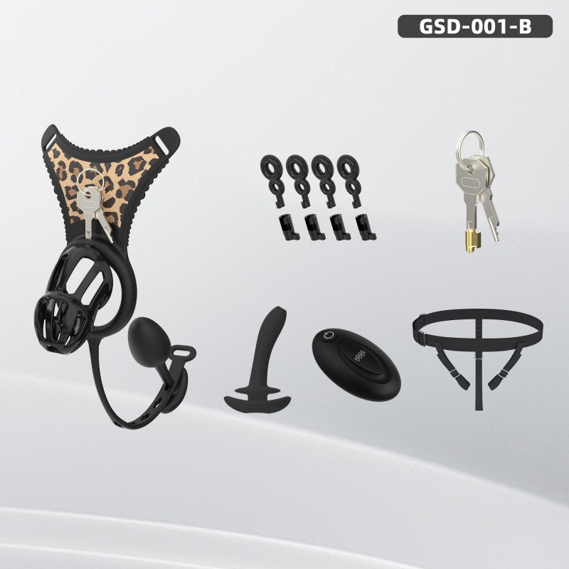 Modular Silicone Chastity Cage System | Remote Control Vibration & Adjustable Wearable Design (GSD D2)