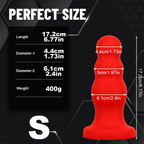Beaded Anal Trainer Plug with Wide Base - Tarisss Sex Toy Store