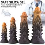 Beaded Fantasy Dildo with Strong Suction Base Dragon Monster Toy with Spherical Studs - Tarisss Sex Toy Store