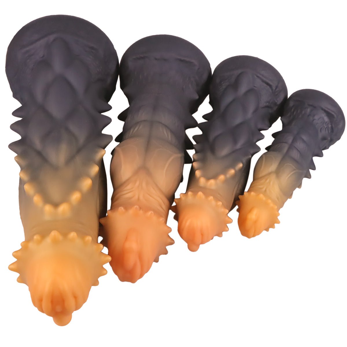 Beaded Fantasy Dildo with Strong Suction Base Dragon Monster Toy with Spherical Studs - Tarisss Sex Toy Store