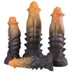 Beaded Fantasy Dildo with Strong Suction Base Dragon Monster Toy with Spherical Studs - Tarisss Sex Toy Store