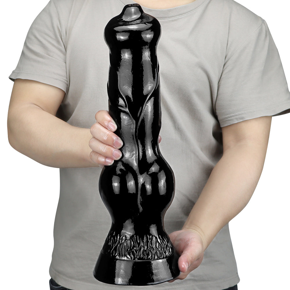 Big Dog Dildo Butt Plug - Silicone Realistic Animal Dildos Strong Suction Cup Anal Toys