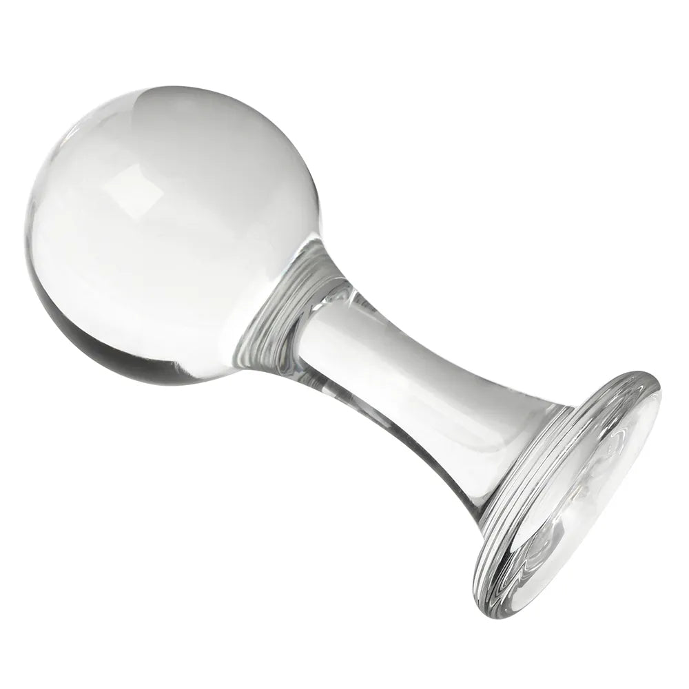 Glass Dildo Butt Plug - 40-60mm Big Ball Pyrex Crystal Anal Plug Sex Toys