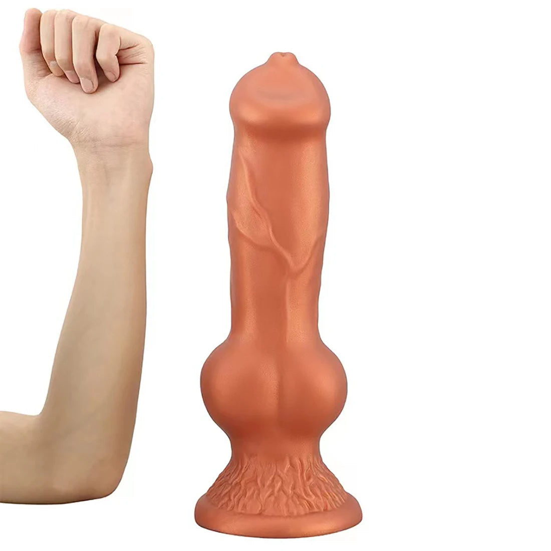 Big Knotted Dog Dildo Anal Plug - Realistic Animaldildo Beast Sex Toys for Women Lesbian