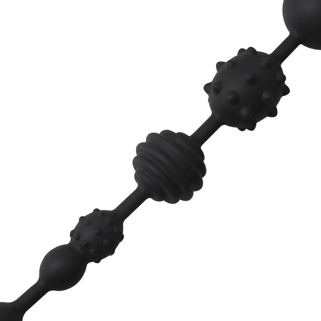 Big Anal Beads Butt Plug - Soft Silicone Knotted Dildo Anal Expansion Dilator Sex Toys