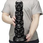 Fantasy Skull Huge Dildo Butt Plug - Big Black Monsterdldo Suction Cup Women Masturbator