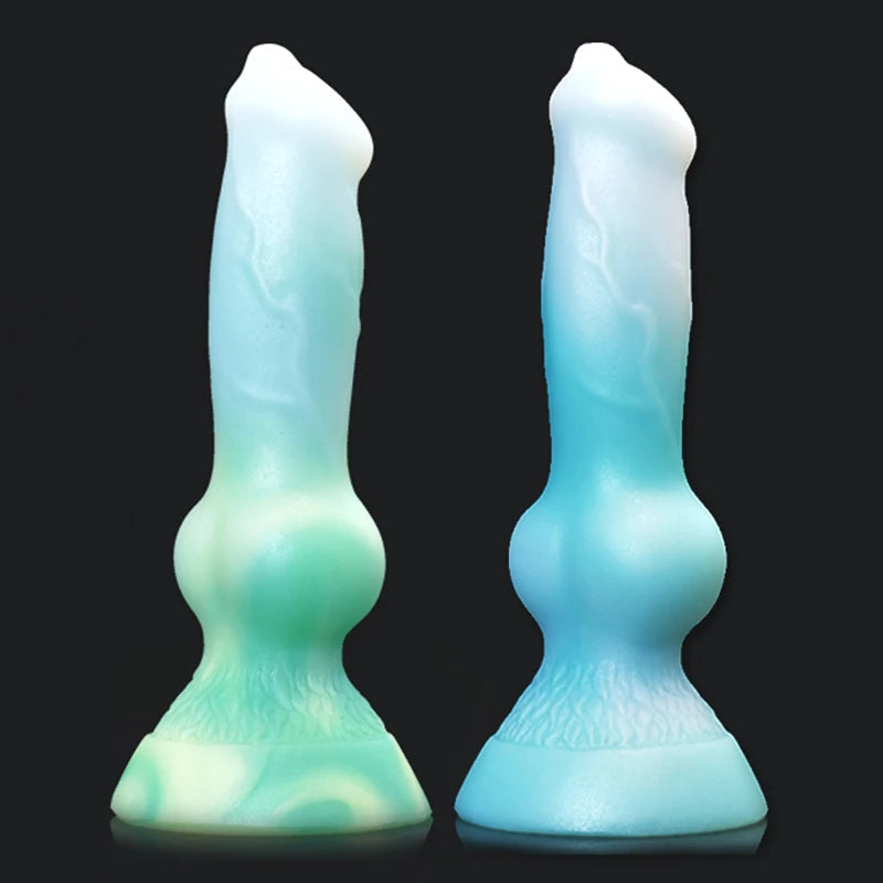 Crystal Dog Dildos Butt Plug - Exotic Small Monsterdildo Anal Sex Toys for Men Women