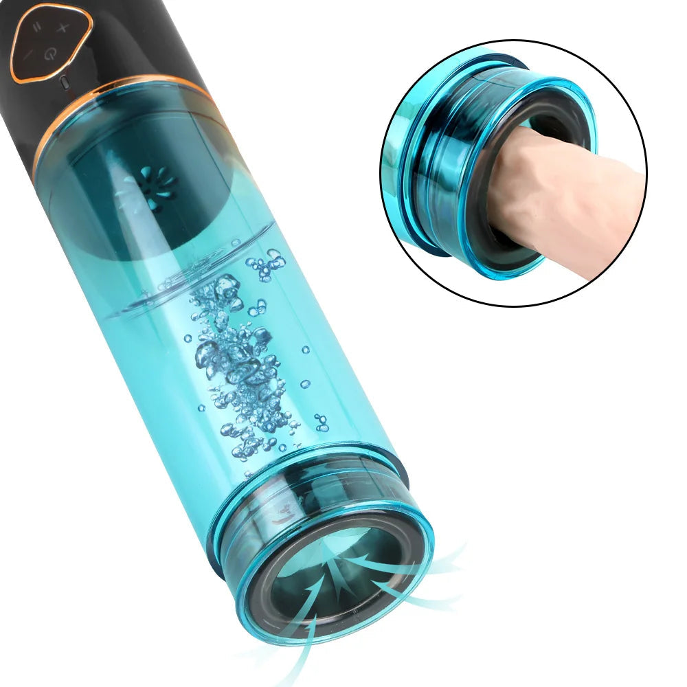 Penis Pump Male Sex Toys - Vacuum Water Bath Enlarger Delayed Ejaculation Trainer for Men