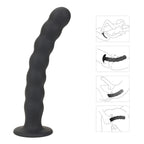 Silicone Butt Plug - 7 Pull Beads Anal Dildo G Spot Prostate Massager