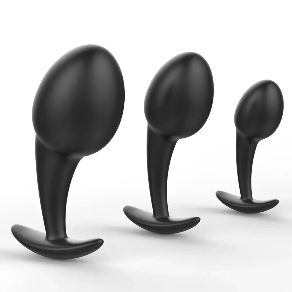 Silicone Butt Plug - Tadpole Soft Anal Plug Dilator Male Female Sex Toys