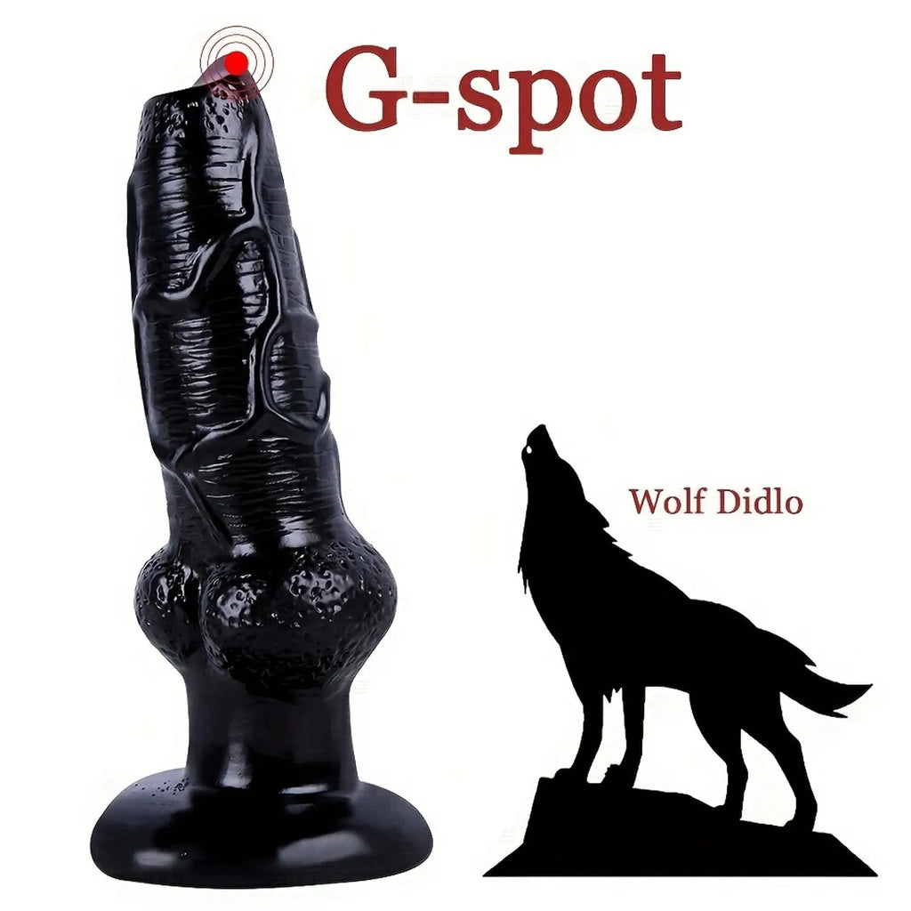 Realistic Animal Dog Dildo - Domlust Silicone Wolf Penis Women Masturbating Anal Plug
