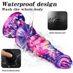 Domlust Squirting Tentacle Dildo – Platinum Silicone Monster Knotted Ejaculating Fantasy Sex Toy