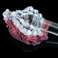 Fantasy Alien Pussy Grinder Sex Toy – Platinum Silicone Vibrating Male Masturbator