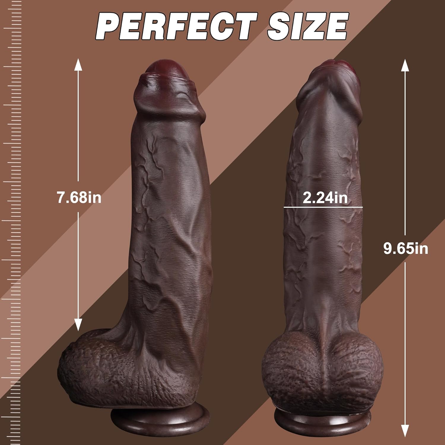 Big Dildo Realistic Silicone Foreskin Type with Suction Cup - Tarisss Sex Toy Store