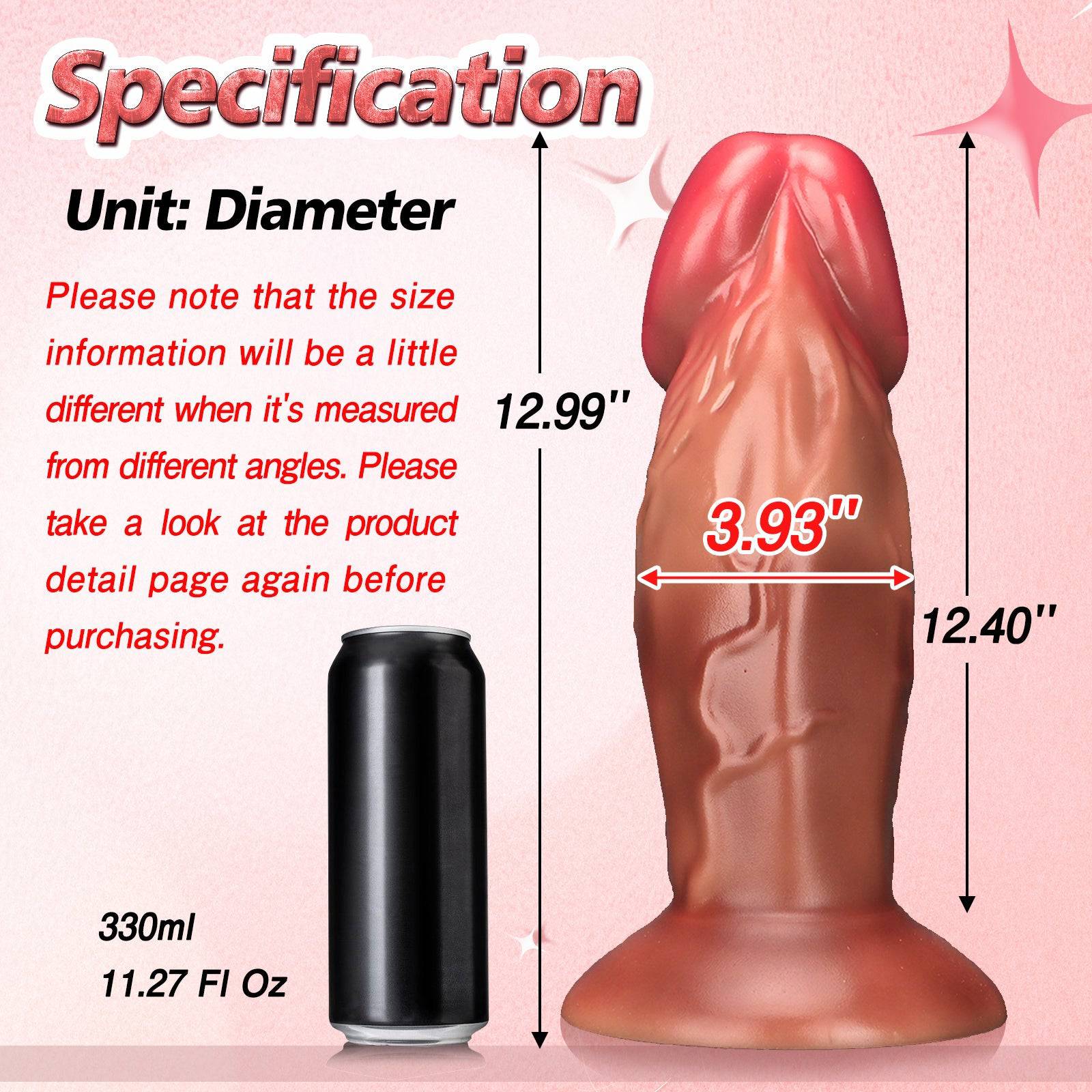 Big Dude 12 Inch Huge Ultra Realistic Silicone Dildo - Tarisss Sex Toy Store