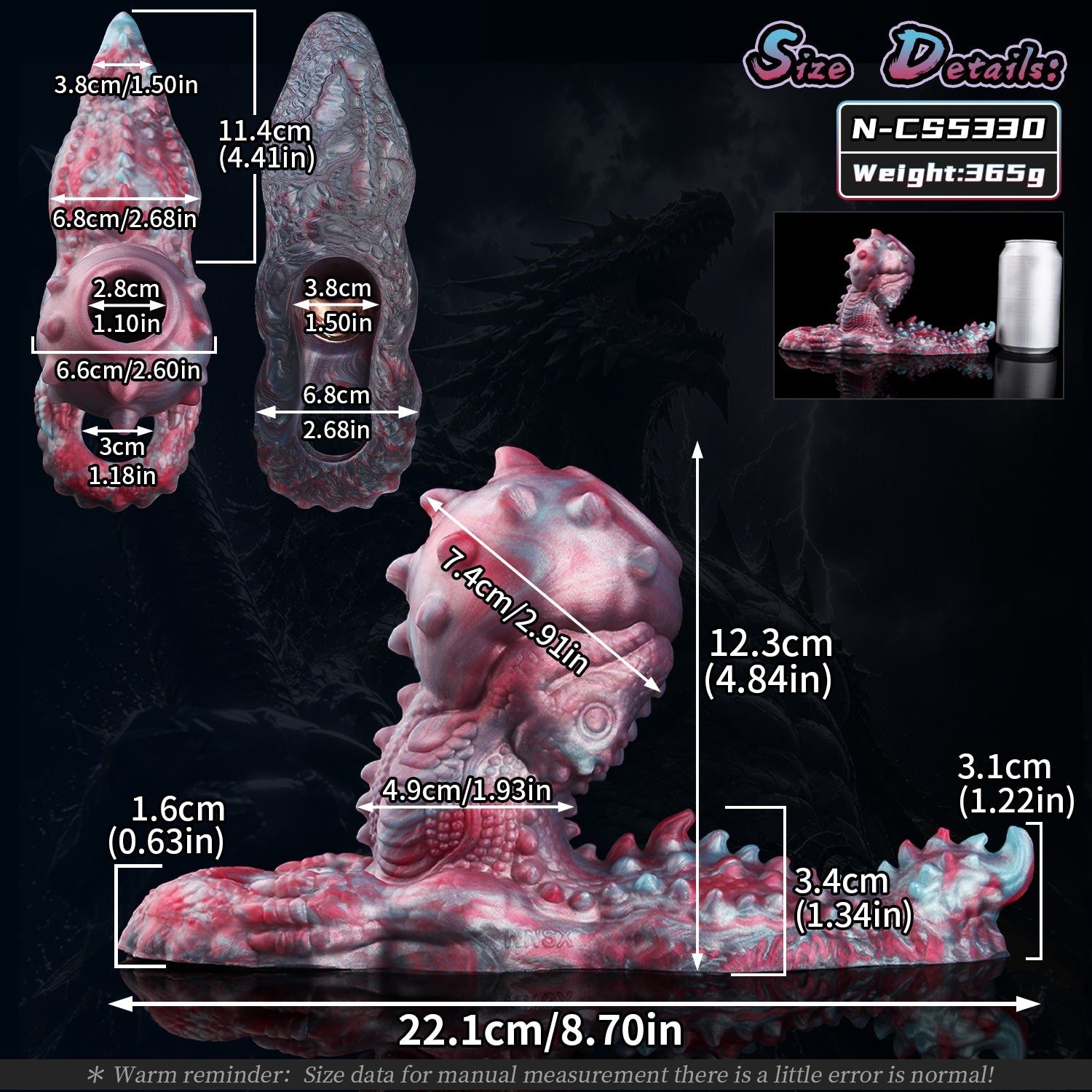 Vaultbreaker Beast Cock Sleeve with Grinding Plate — 2-in-1 Fantasy Penis Extender for Couples Who Want More