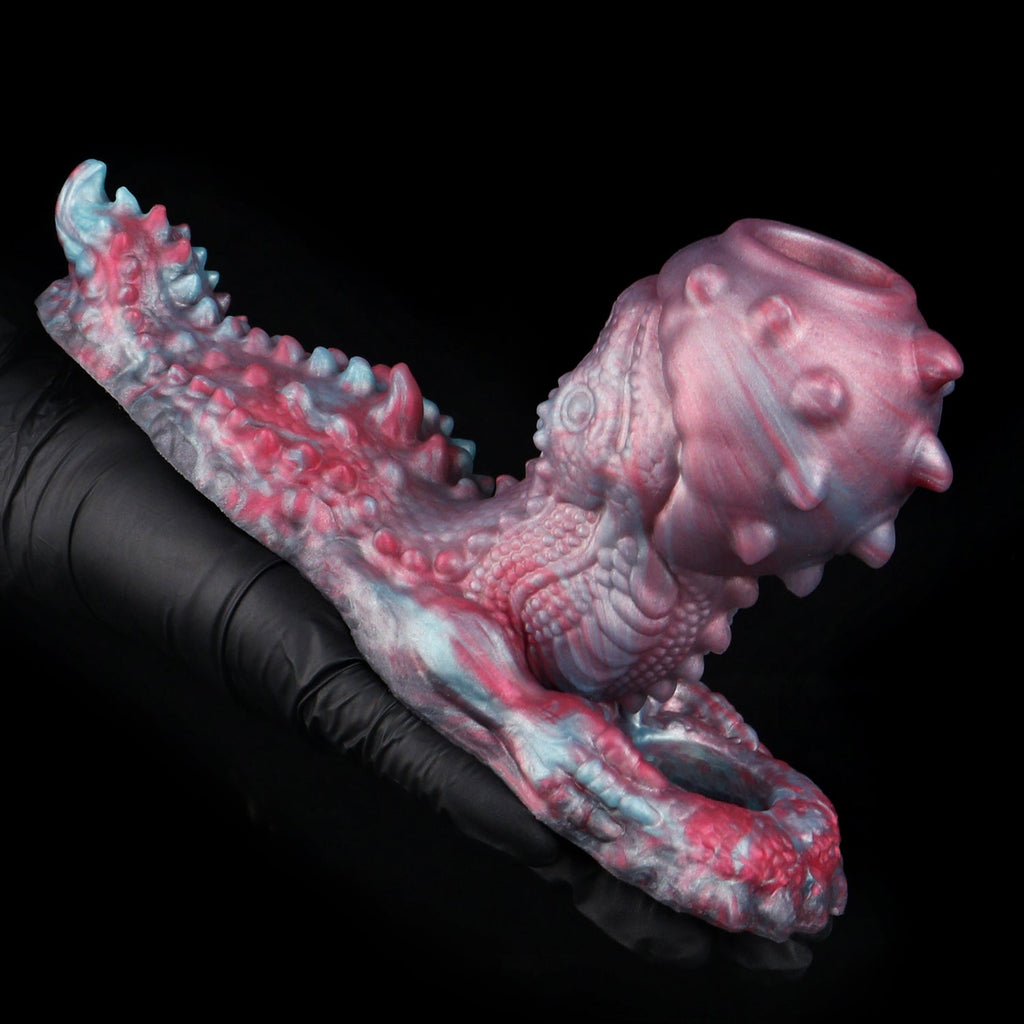 Vaultbreaker Beast Cock Sleeve with Grinding Plate — 2-in-1 Fantasy Penis Extender for Couples Who Want More