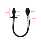 Black Big Inflatable Butt Plug - Tarisss Sex Toy Store