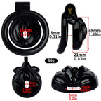 Black Resin Male Sissy Chastity Cage - Tarisss Sex Toy Store