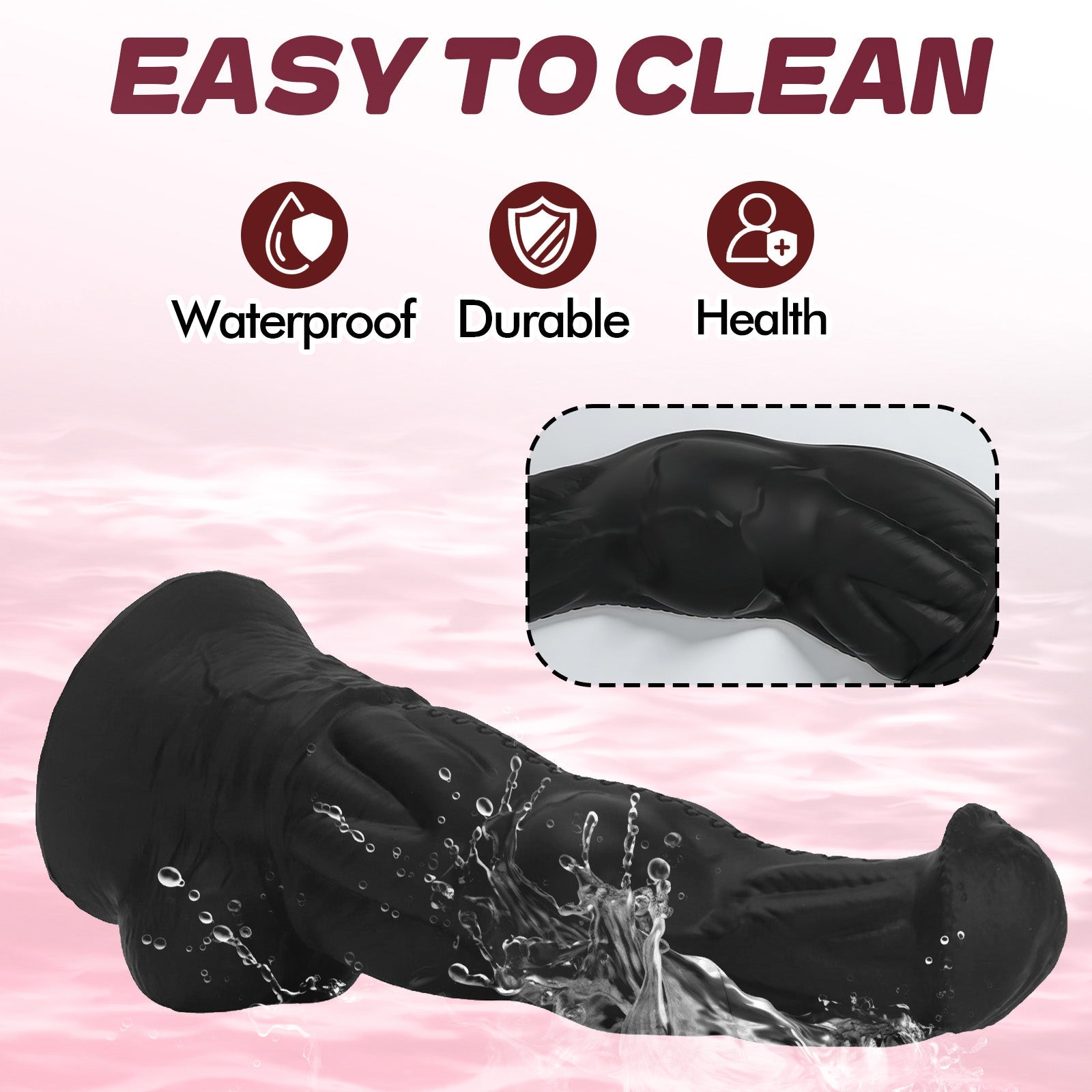 Black Stallion - Inspired Silicone Dildo with Suction Cup - Tarisss Sex Toy Store