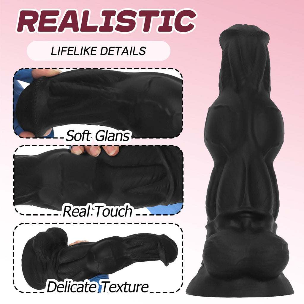 Black Stallion - Inspired Silicone Dildo with Suction Cup - Tarisss Sex Toy Store
